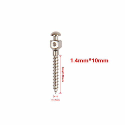 10pcs Dental Orthodontic Mini Implants Screw Titanium Alloy Screws 1.4/1.6/2.0mm