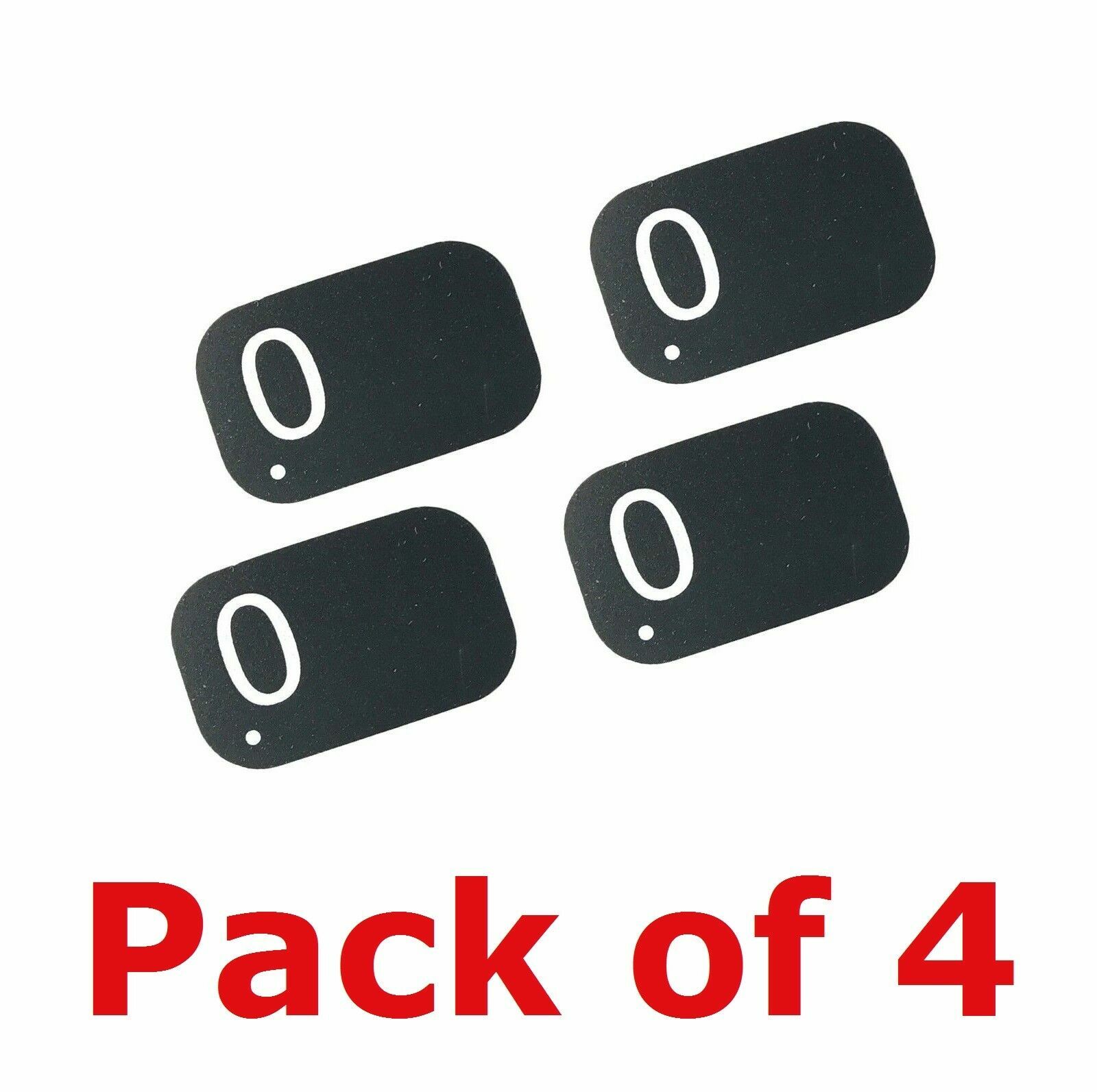 4 Pack Size #0 Dental Air Tech Type X-Ray Phosphor Plates PSP