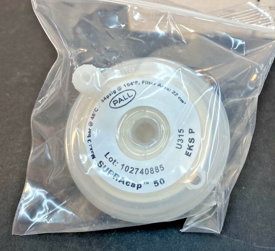 Pall Filter Capsule Supracap 50 Single Layer Total of 2 Filters