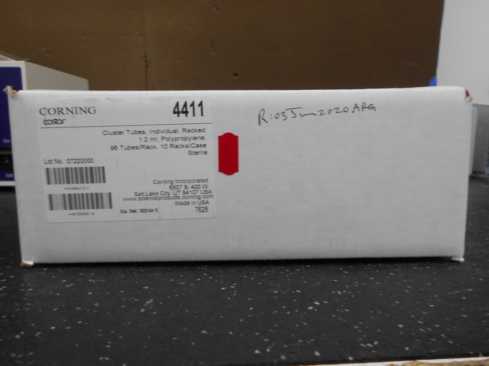 CORNING COSTAR CLUSTER TUBES INDIVIDUAL 1.2 PP 4411 CASE OF 960