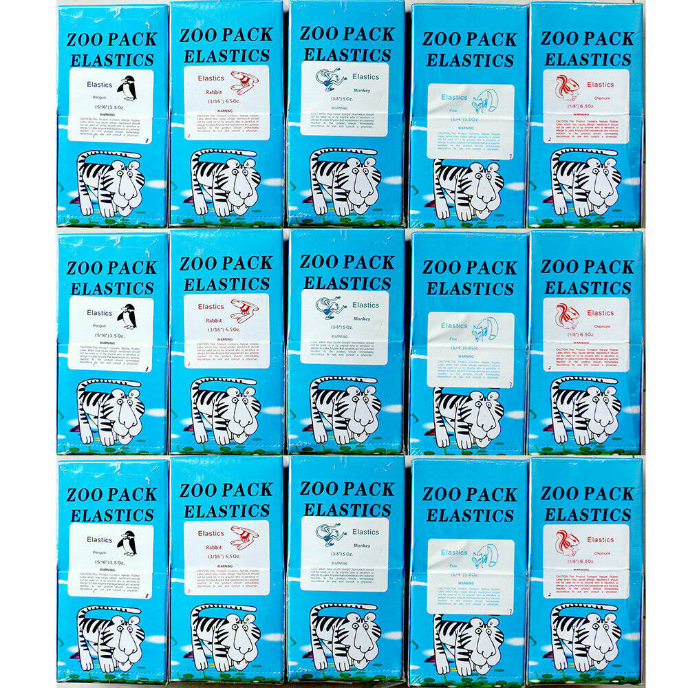 50 Packs Dental Orthodontic Rubber Bands Ring Elastics Latex Braces 15 Sizes