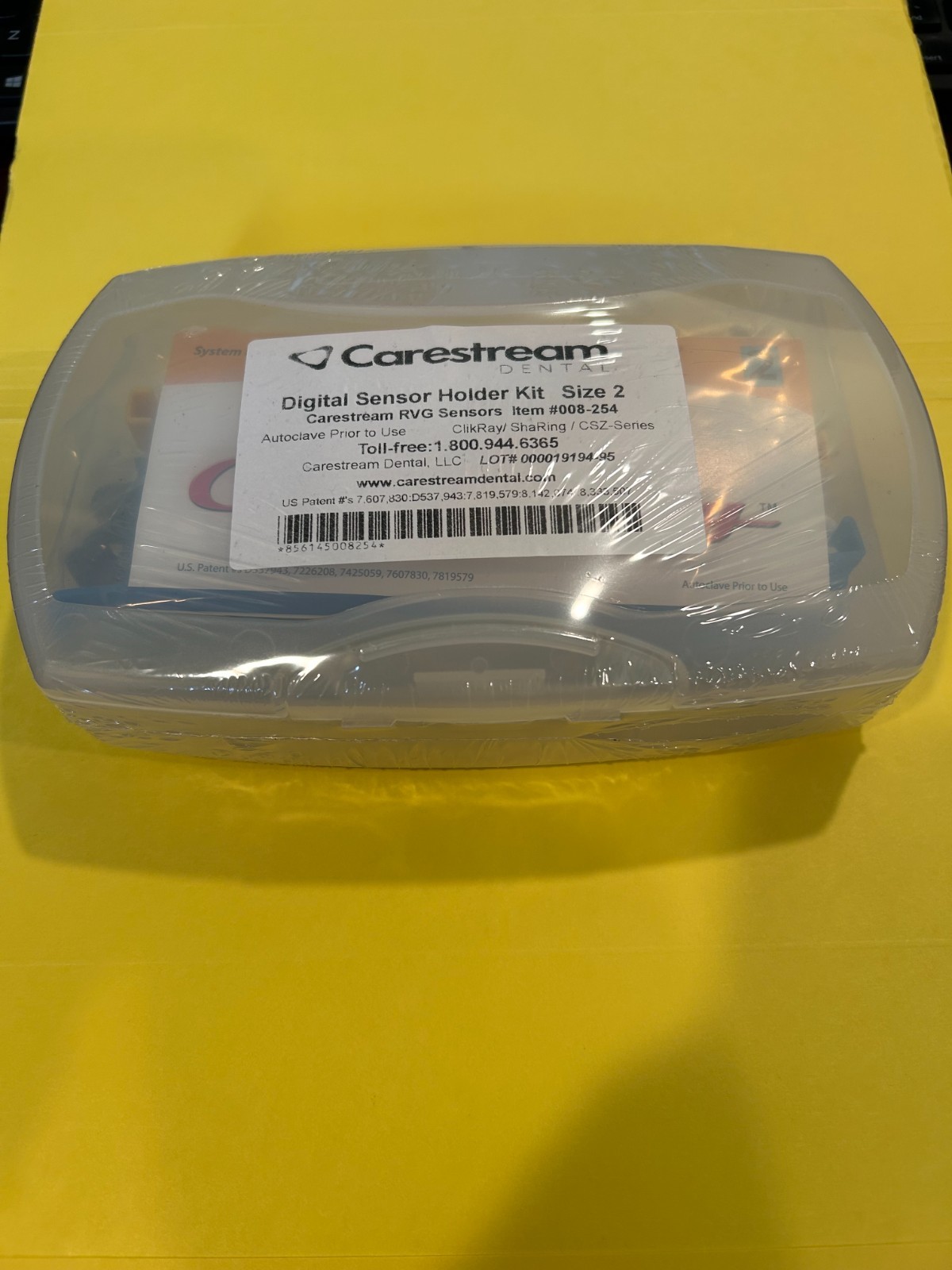 Dental Carestream Digital RVG Sensor Holder Kit Size 2 NEW Holders 008-254