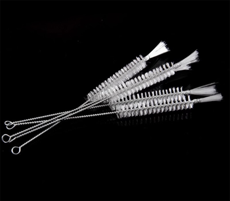 Nylon Test Tube Brush Circular Industrial Pipeline Brush Bottle Straw Brush
