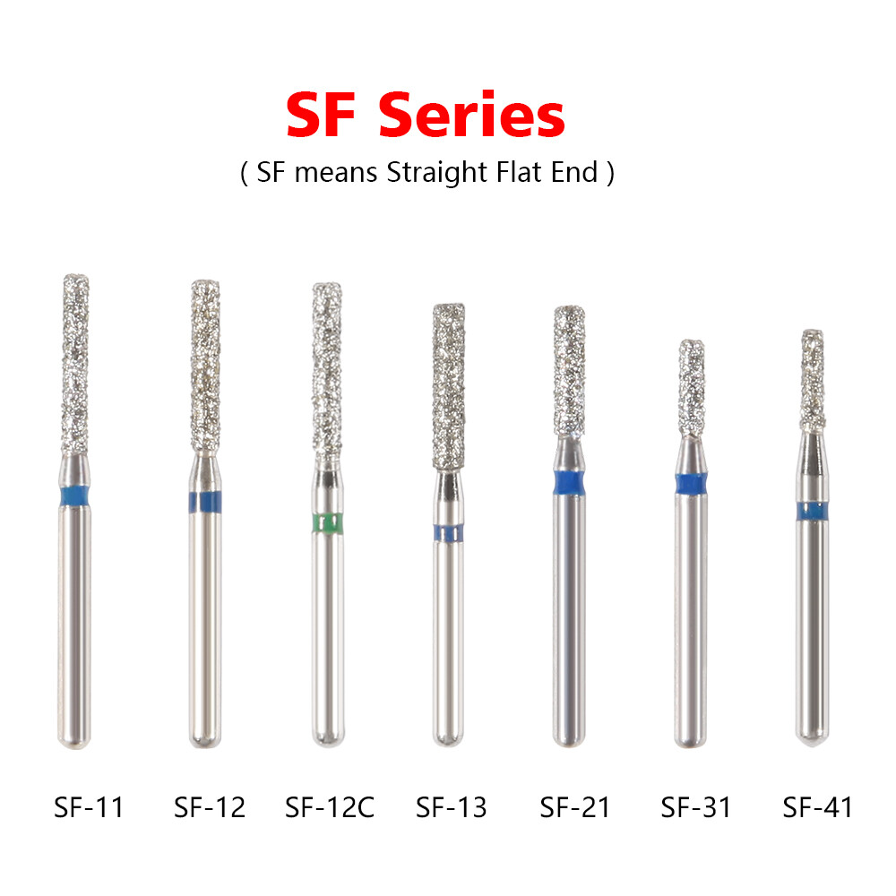 5-100pcs SANDENT Dental Super Coarse Diamond FG Burs For High Speed Handpiece SF