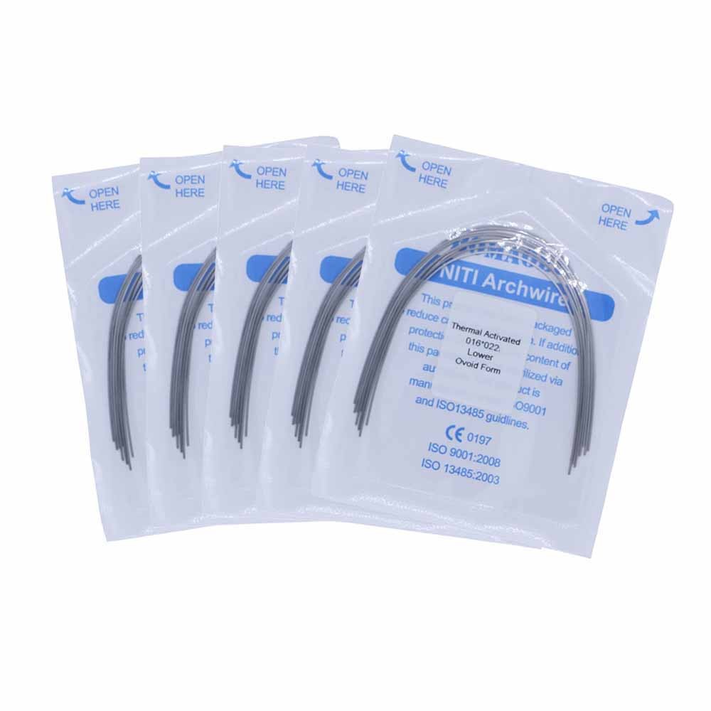 30×Dental Orthodontic Niti Thermal Activated Rectangular Arch Wires 16×22 Lower