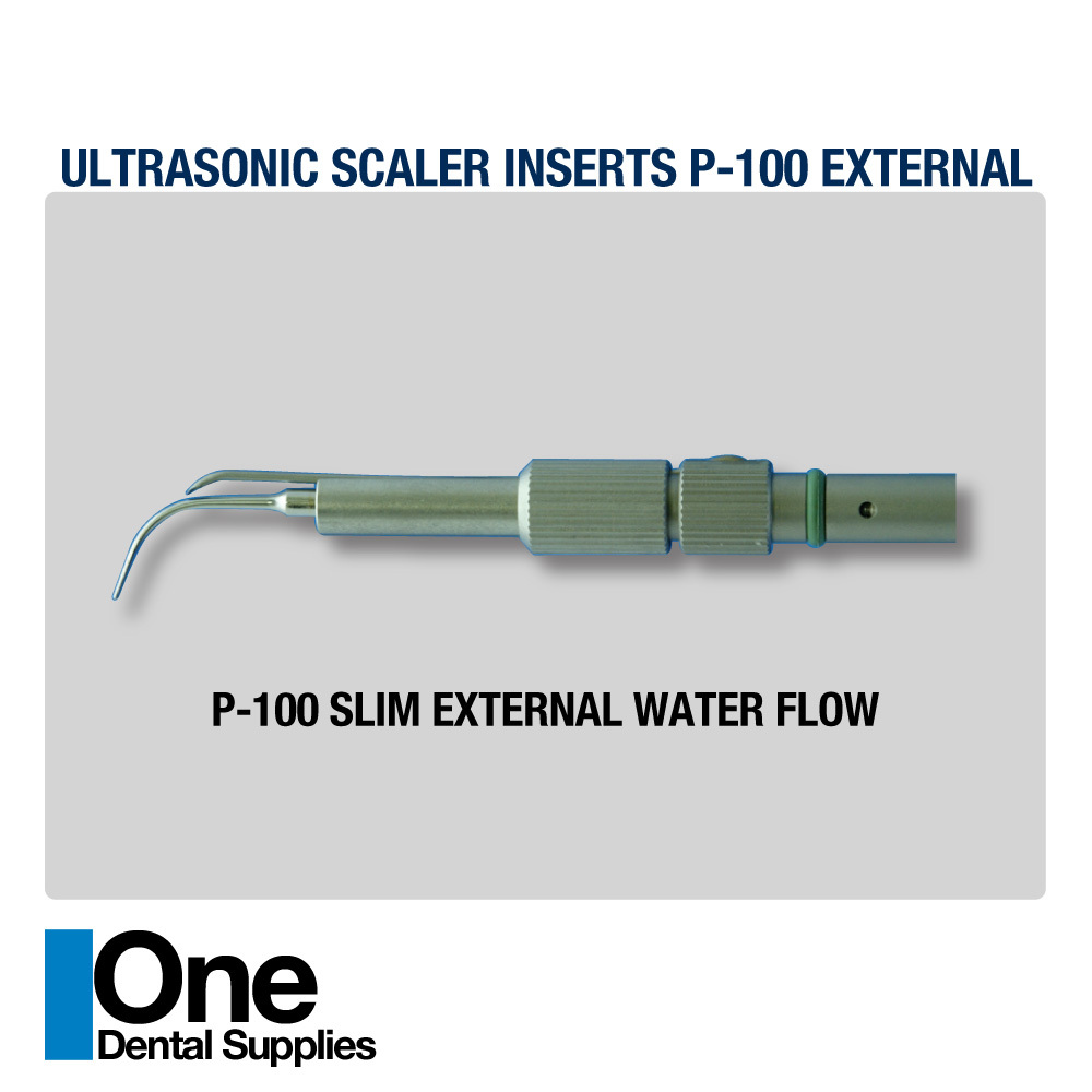Dental Ultrasonic Scaler Inserts P-100 30K Slim External Flow 2 pcs