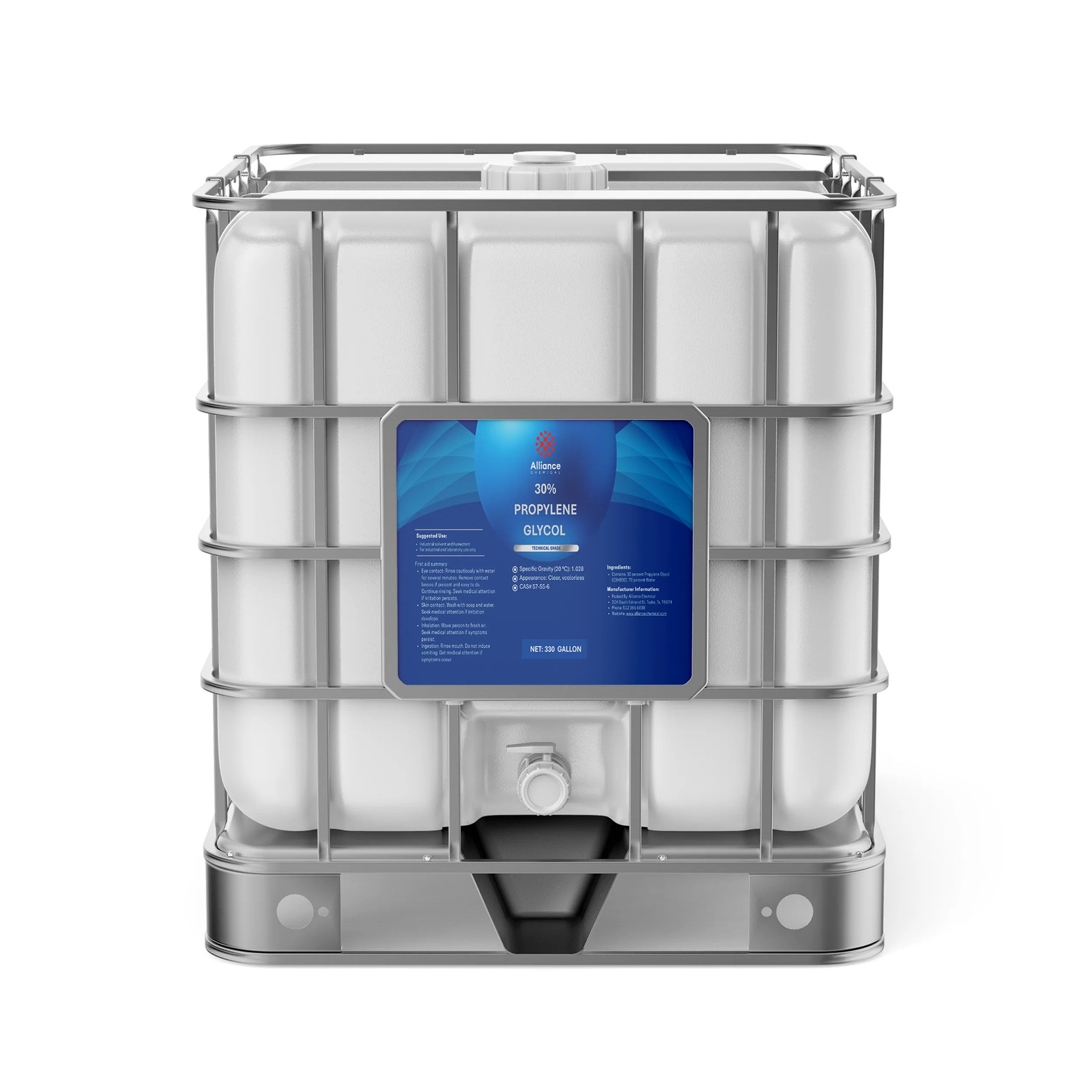 30% Propylene Glycol Technical Grade – 330 Gallon IBC Tote