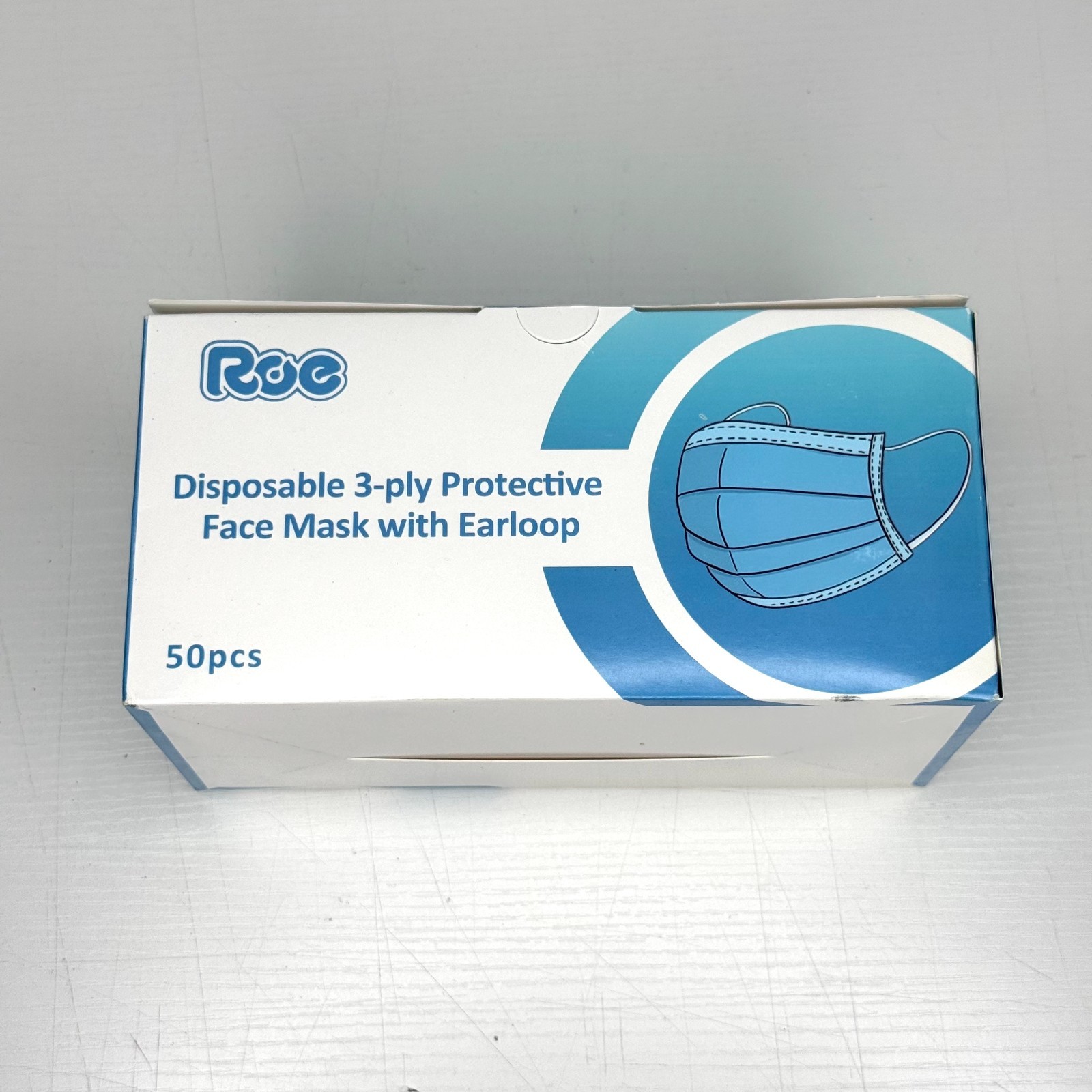 NEW 50 PCS Disposable 3-Ply Protective Earloop Face Mask Non Medical Adult Size