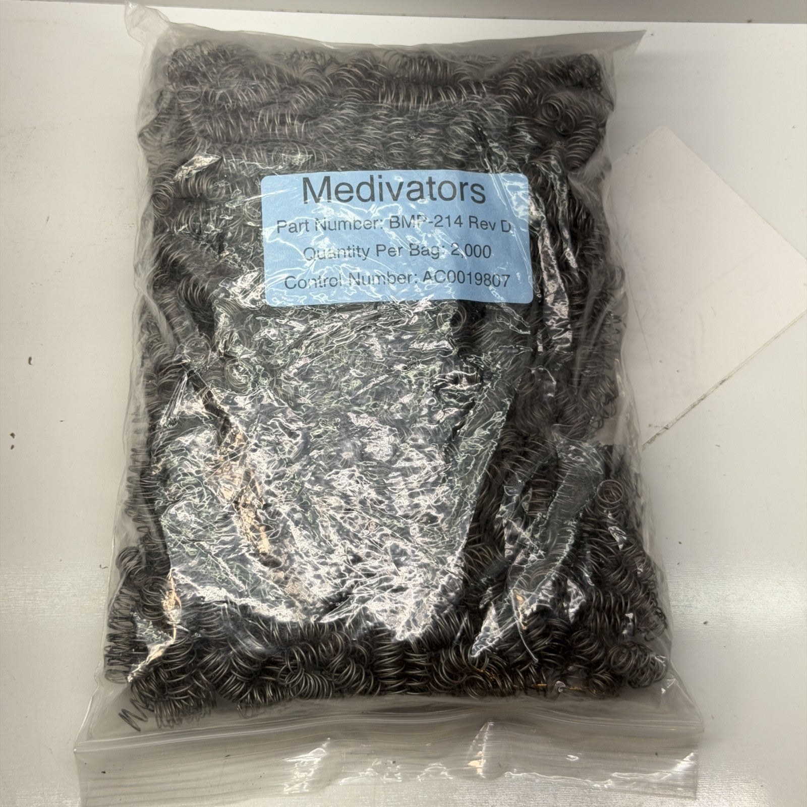 Medivators Orthodontic Coil Springs BMP-214 Rev D Bag of 2,000 NEW