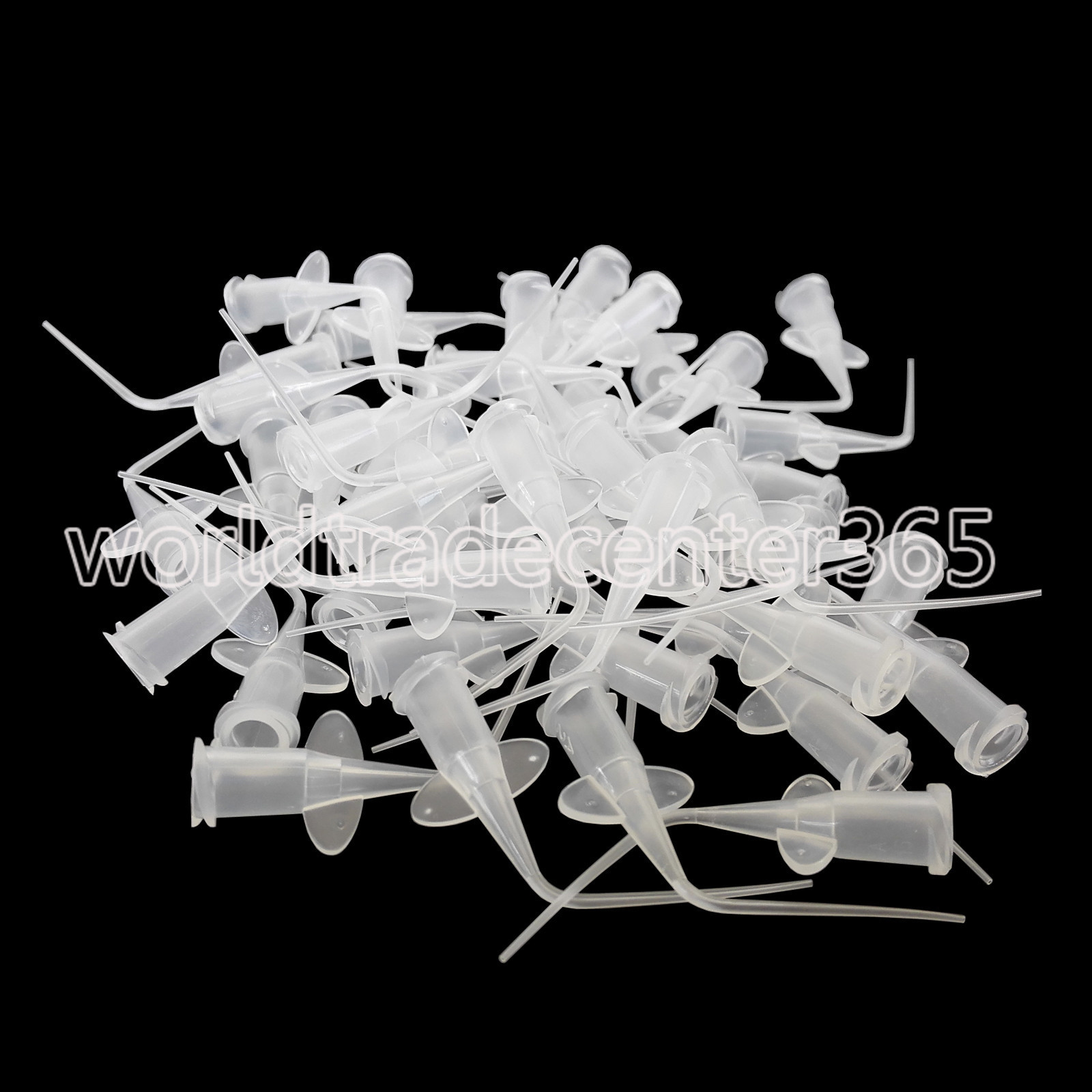 100Pcs Dental Endo Irrigation Syringe Tips Disposable Irrigator Tip Pure 0.25mm