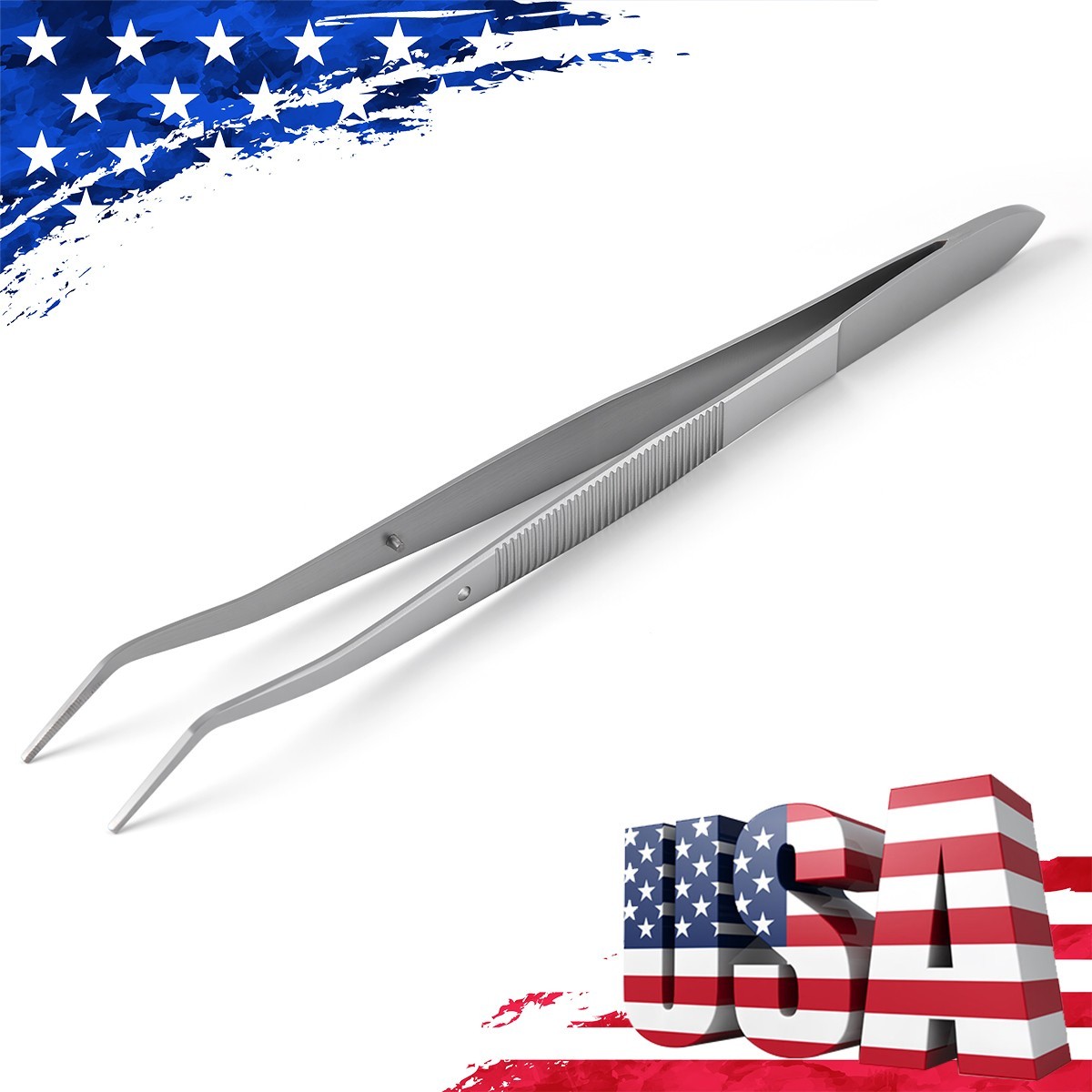 1 Pc Dental London College Tweezer Serrated Tip Cotton & Dressing Forceps