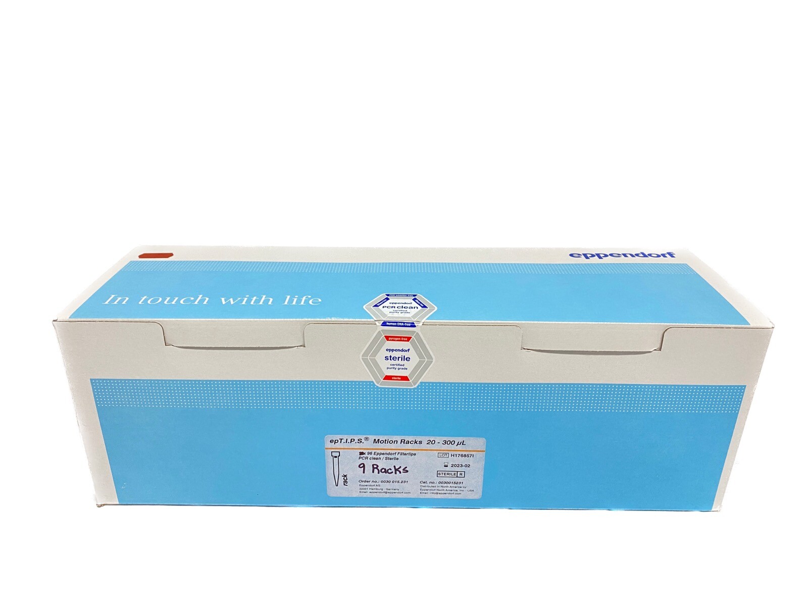 (864) EPPENDORF 300uL epT.I.P.S. Motion Filtered Pipette Tips 9×96 0030015231