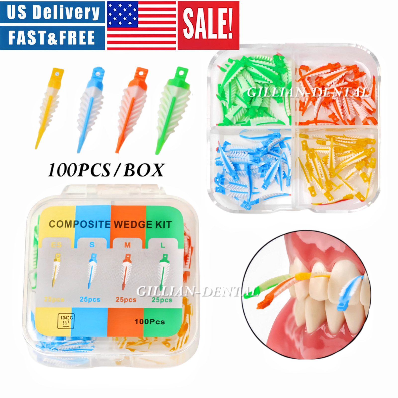 Dental Endo Composite Wedge Strata Wedges Soft Cervical Seal Diastema Matrix