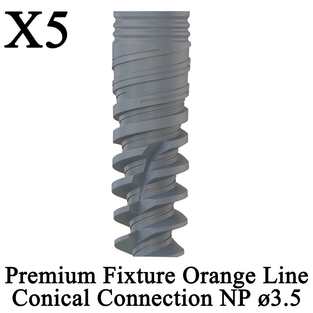 5pcs Premium Fixture Conical Connection Nobel Active Compatible NP Ø3.5