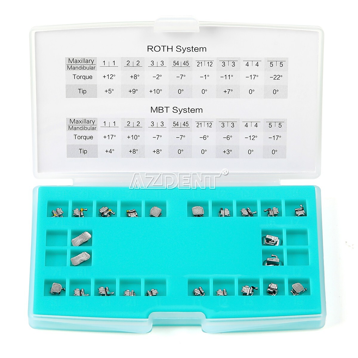 Dental Orthodontic Brackets Braces Self-Ligating Mini Roth.022 Hooks 345 USA