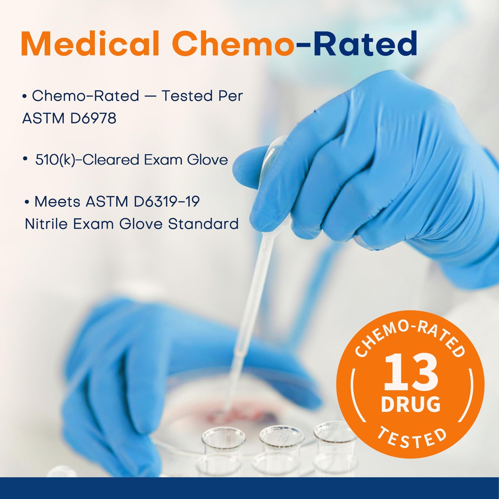 Nitrile Exam Gloves Latex Free Powder Free Disposable Blue 100 Count