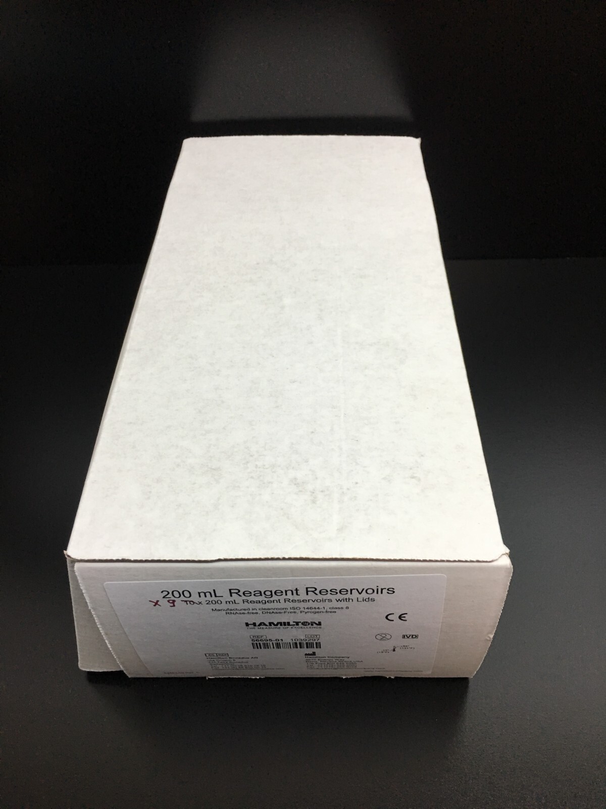 Hamilton REF 56695-01 | 200mL Reagent Reservoirs with Lids 9 PCS