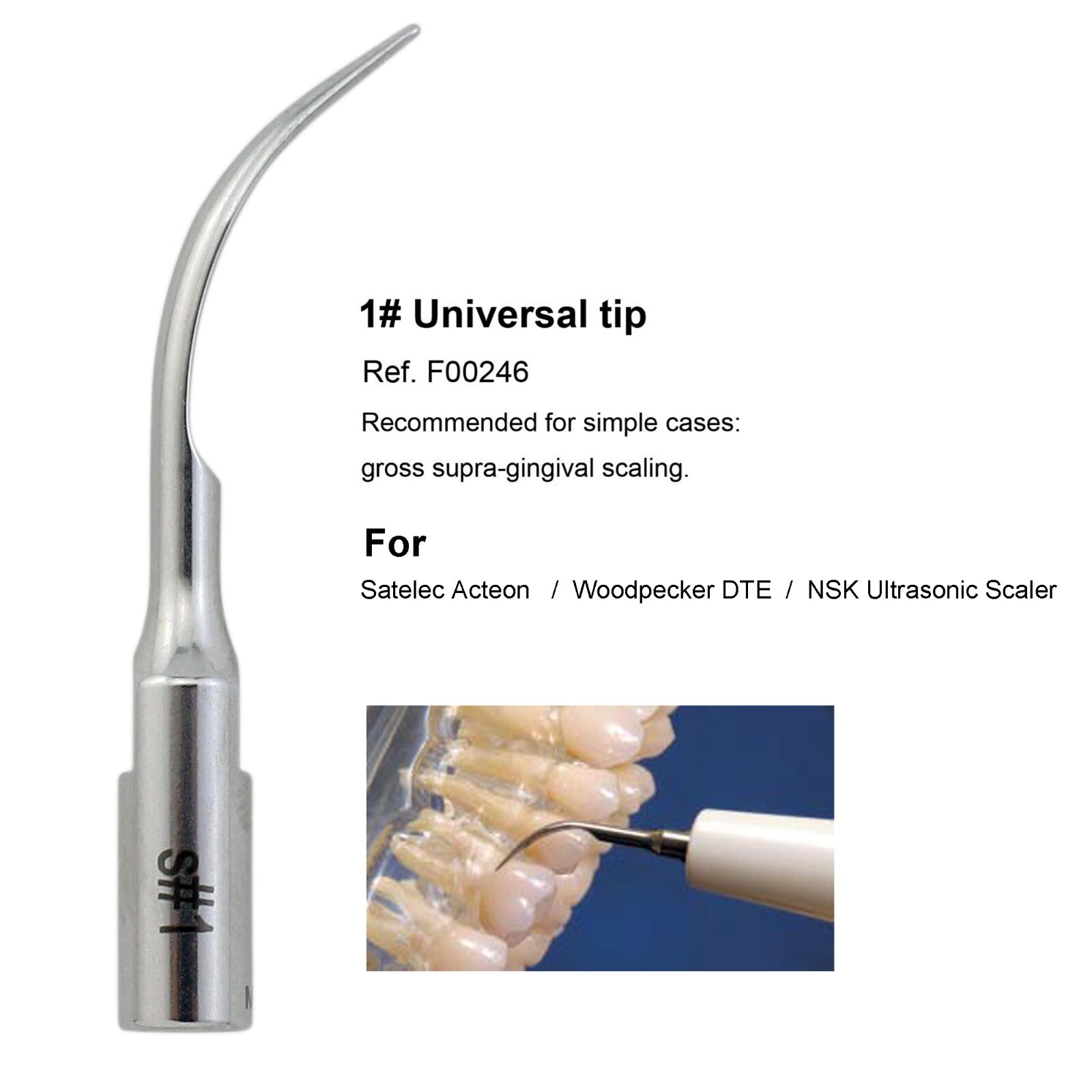 Dental Acteon Suprasson P5 Newtron Handpiece Satelec Piezo Scaler Tips H3 10Z 1S