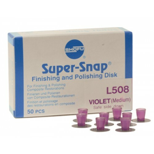 Shofu L508 Super-Snap Finishing Polishing Disks Medium Regular Dark Violet 50/Bx