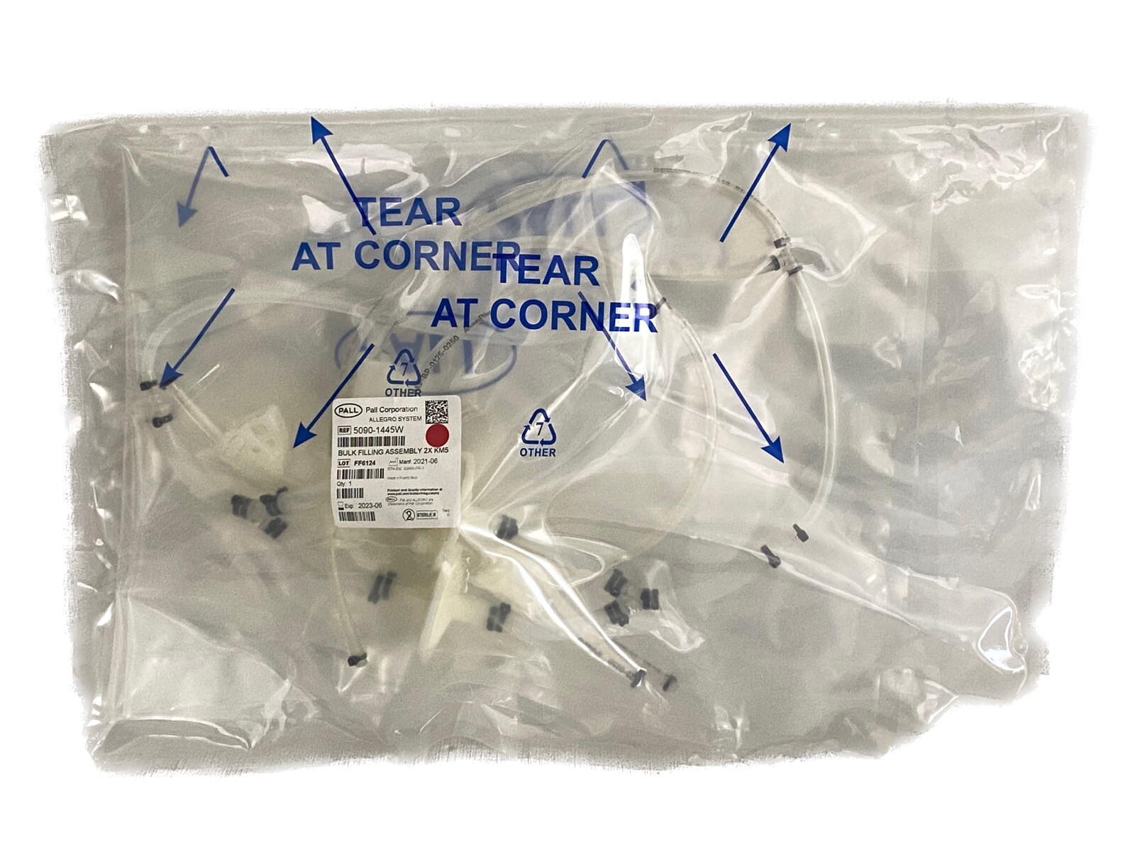 (1 Pk) PALL Allegro System Bulk Filling Assembly Kleenpak 2X KM5 5090-1445W
