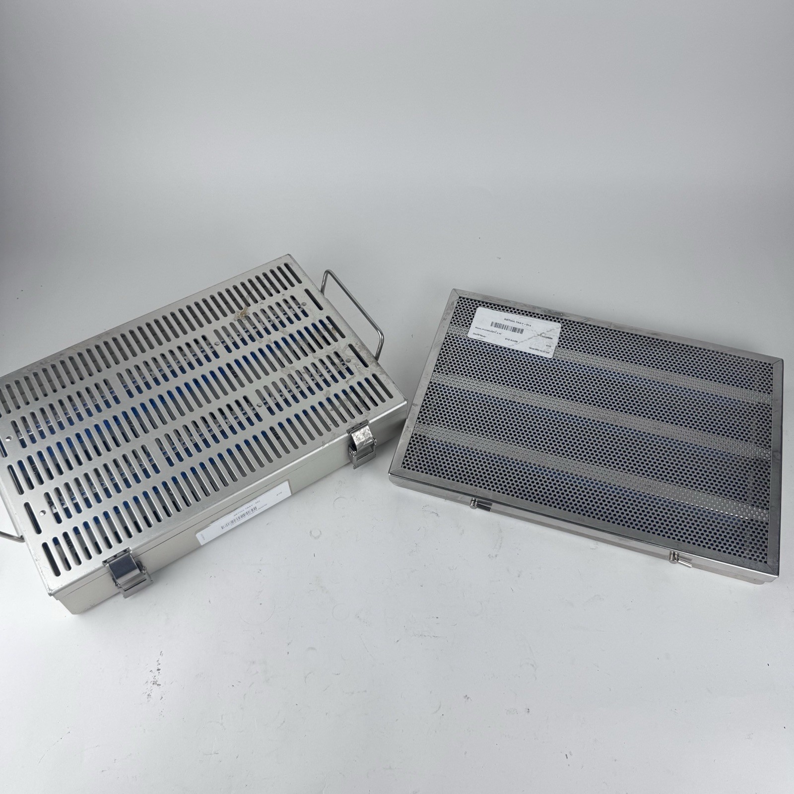 LOT Of 2 Sterilization Trays Cases Retina Tray medical surgical instruments Case