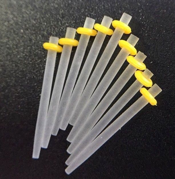 200PCS Dental Glass Fiber Post Root Canal Pins Straight 1.0 1.2 1.4 1.6mm Posts