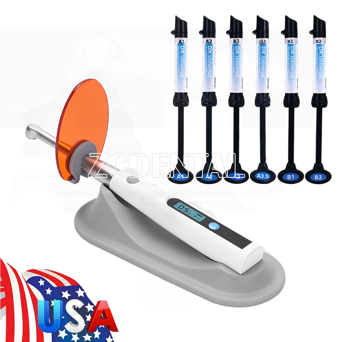 Resina de fotocurado universal compuesta dental A1A2A3A3.5-B2/Luz de curado LED