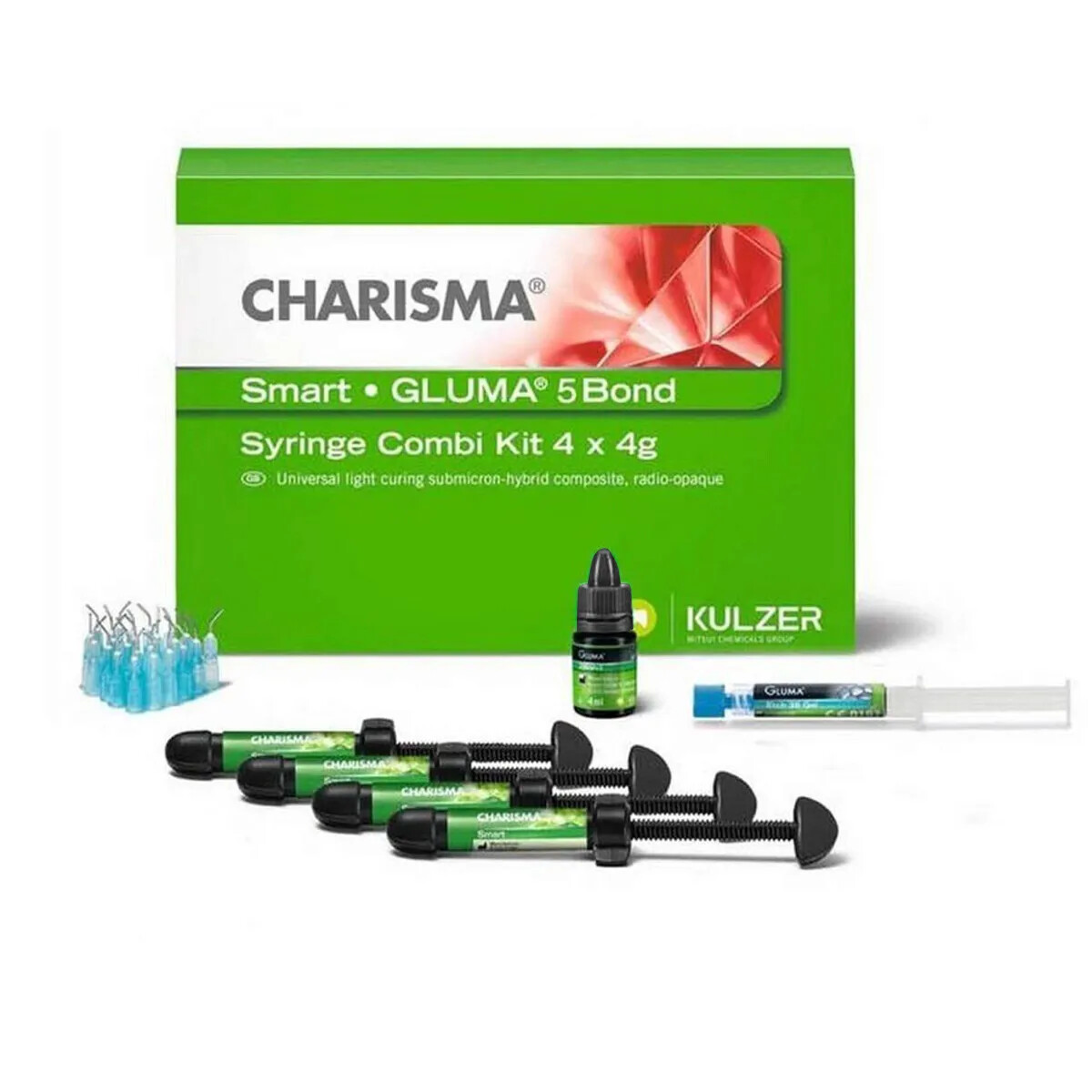 Heraeus Kulzer Charisma Smart Composite 4 Syringe Kit for Versatile Dental Use