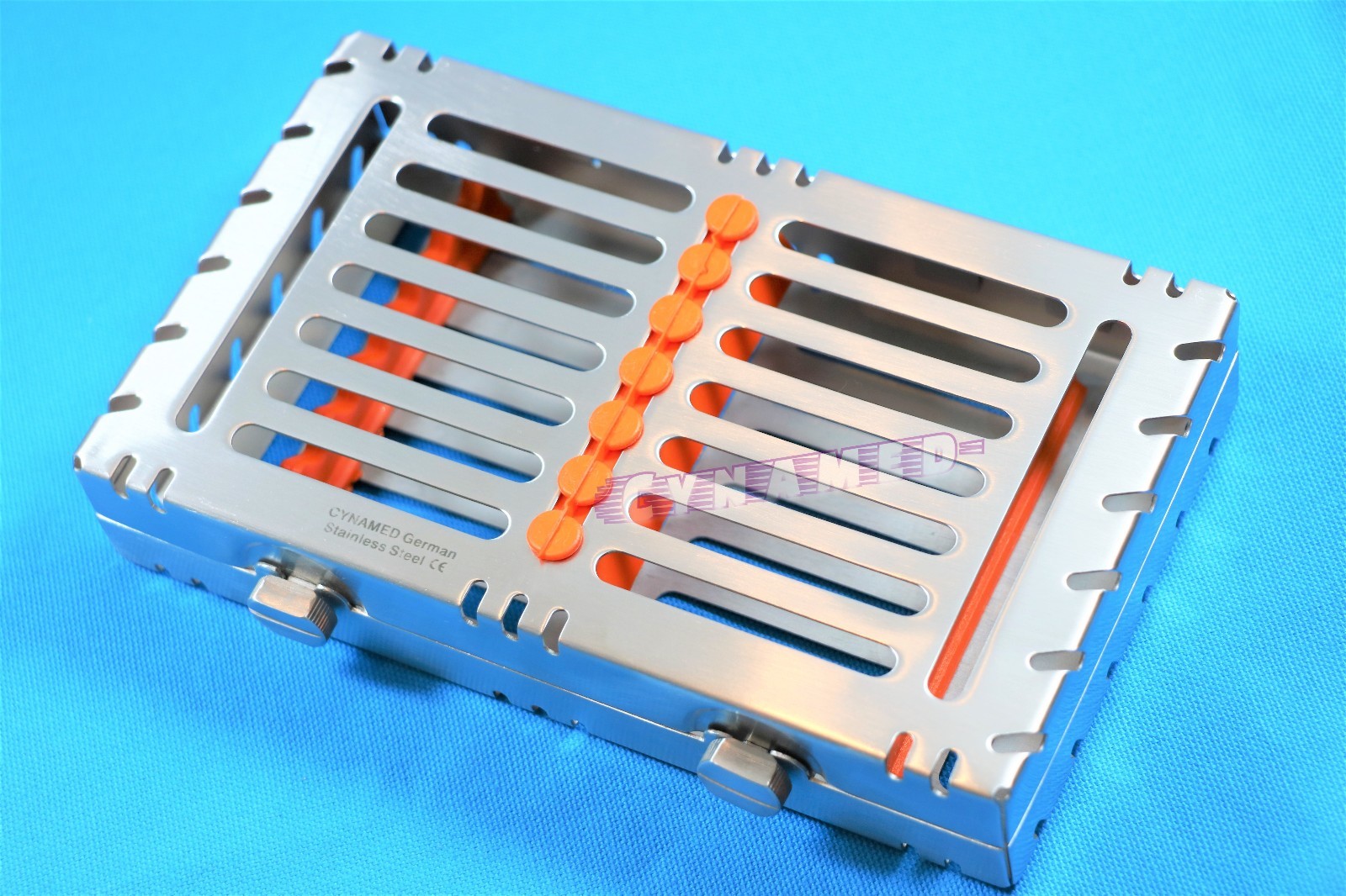 GERMAN STERILIZATION TRAY FOR 7 INSTRUMENTS DETACHABLE DOUBLE BUTTON PREMIUM
