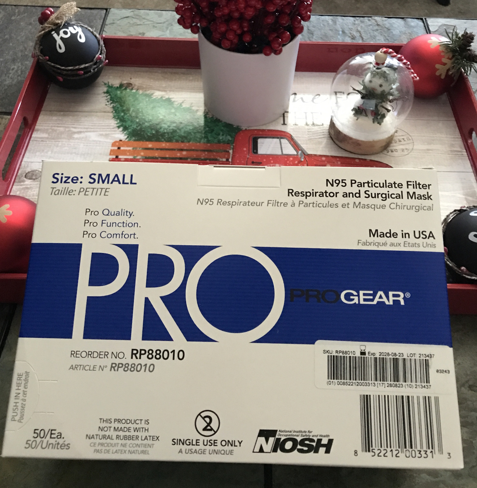 Box of 50 – ProGear N95 Medical Grade Mask / American Made RP88010 Small