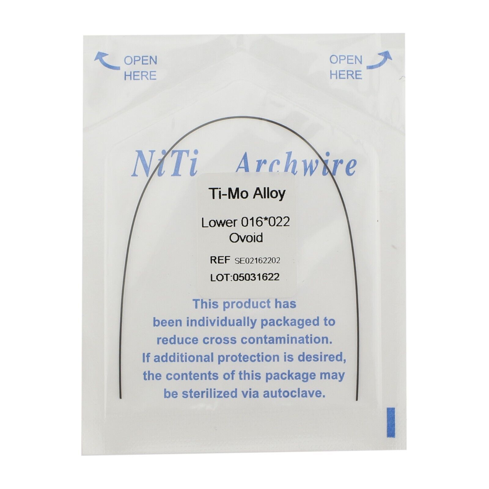 Dental Orthodontic Rectangular Arch Wire Titanium TMA Molybdenum Alloy Expanded