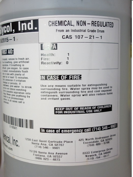 High quality Ethylene glycol Grade 99.9% 120ml