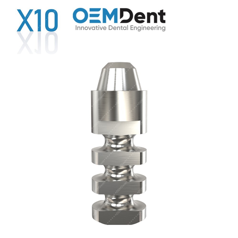 x10 Dental Analog For Multi Unit 1.6mm Abutment Laboratory Replica Prosthetic