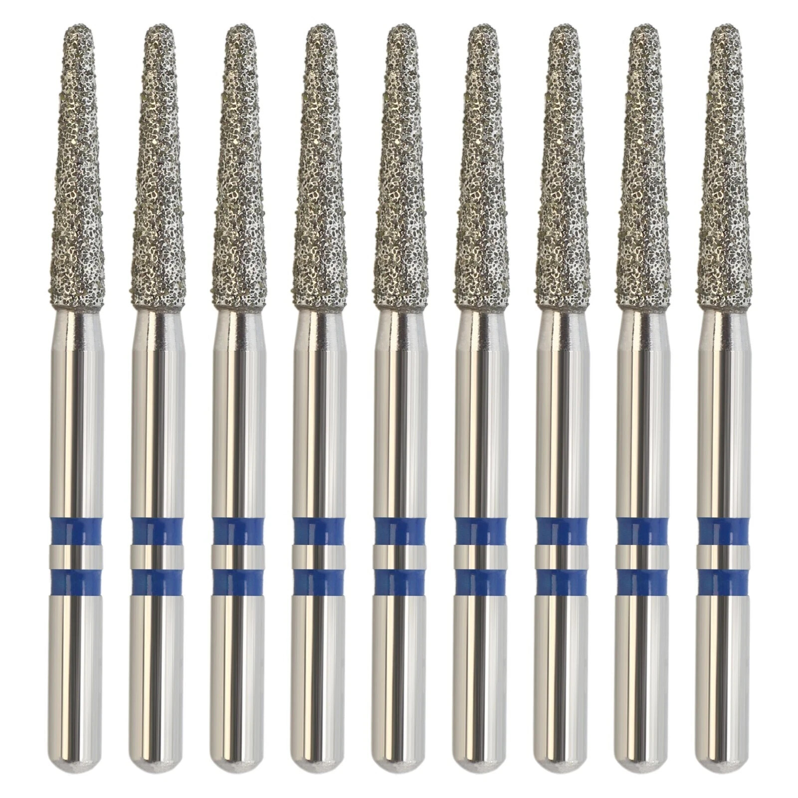 Dental Diamond Bur Z856/016M Zirconia Round End Taper Medium Fine For High Speed