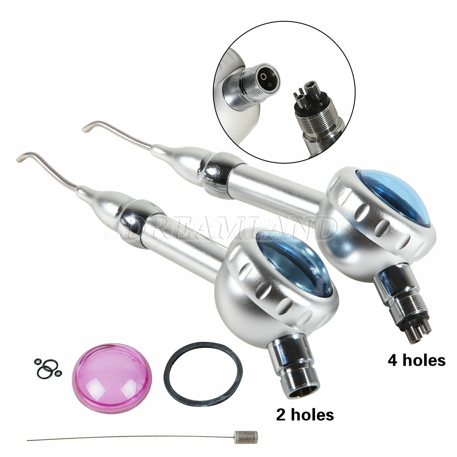 Dental Air Flow Teeth Polishing Polisher Hygiene Prophy Handpiece 2/4HOLE 1/5Set