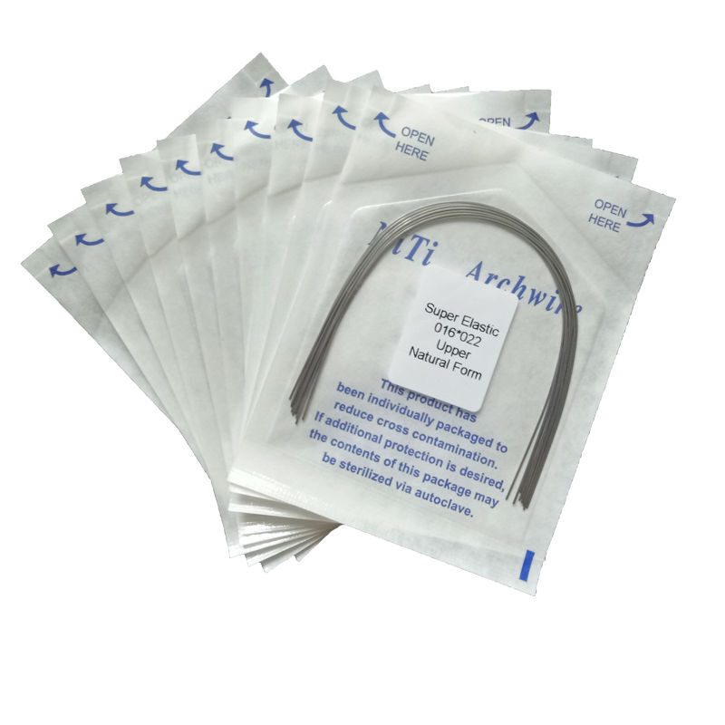 Dental Orthodontic Arch Wire Niti Super Elastic Round/Rectangular Natural Nature