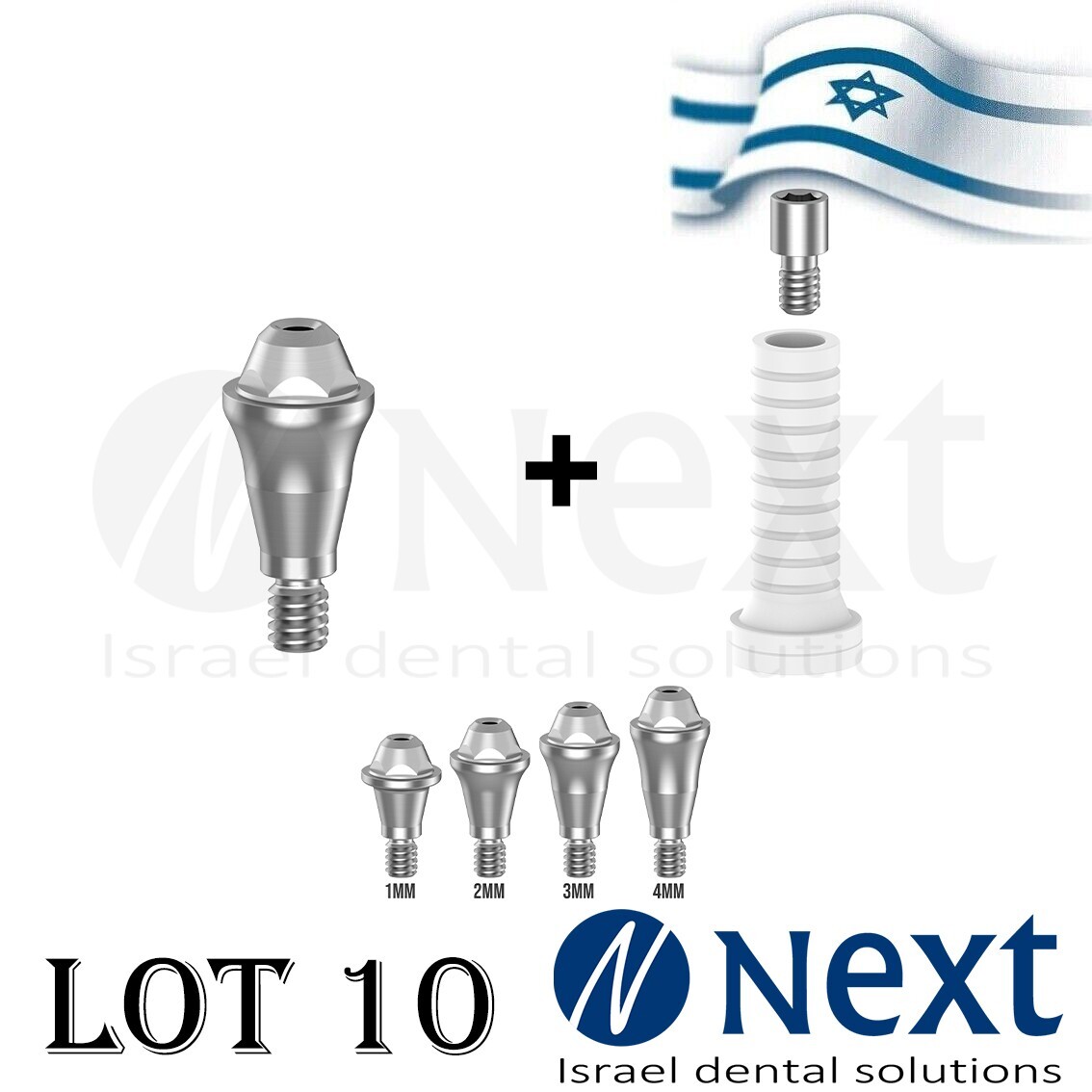Lot x 10 Straight Multi Unit Hiossen Regular Fit Plastic Sleeve 1-4 mm