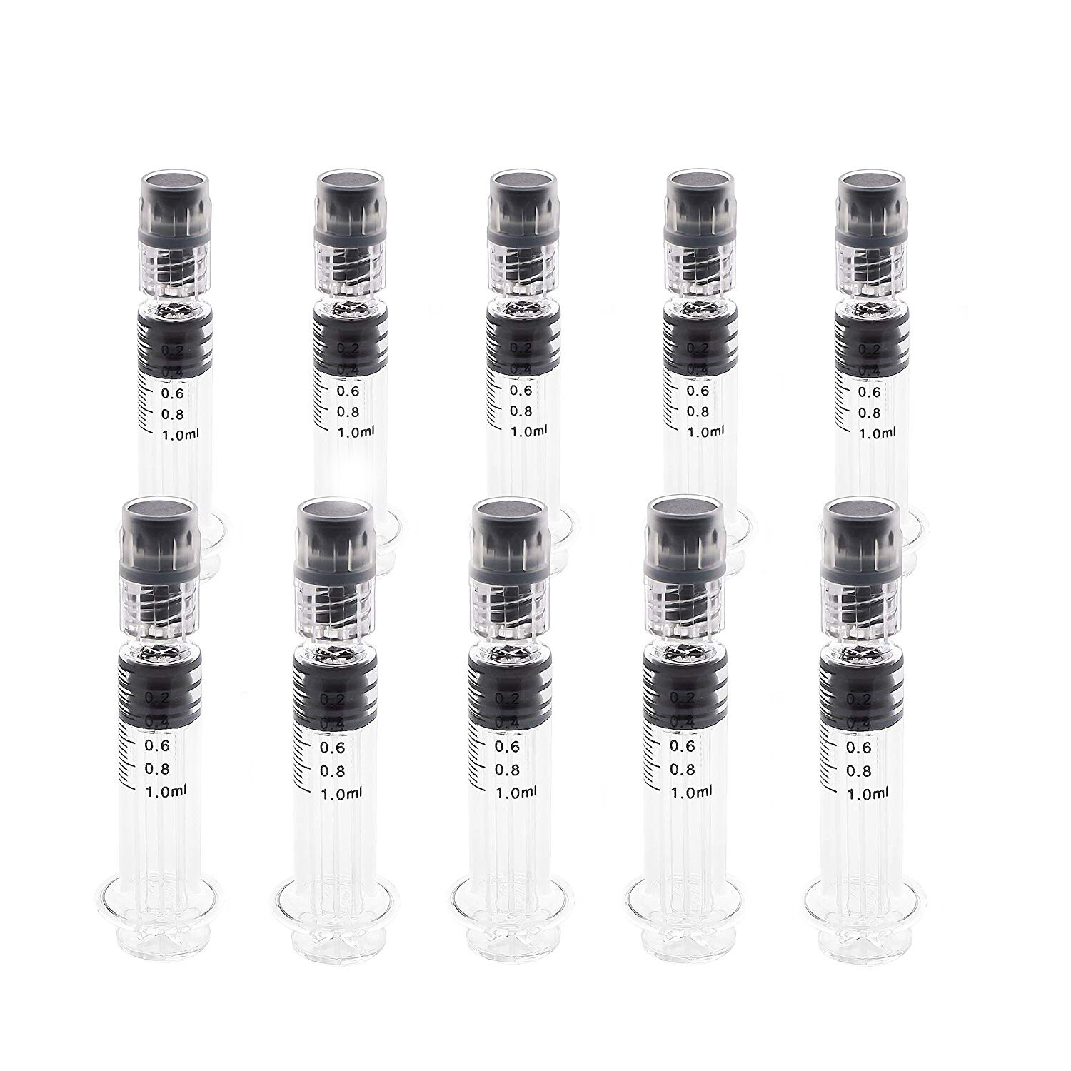 Kopperko 1ml Borosilicate Glass Luer Lock Syringes – Heat Resistant – Leak Free