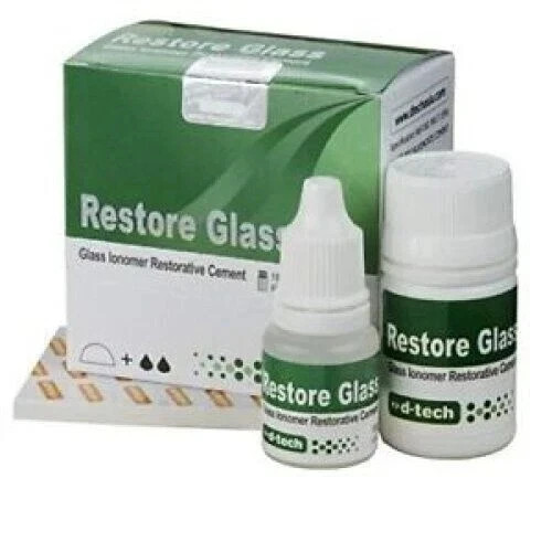 2 X Dental Restore Glass GIC Type 2 Cement Pack – Powder 15g / Liquid 13g