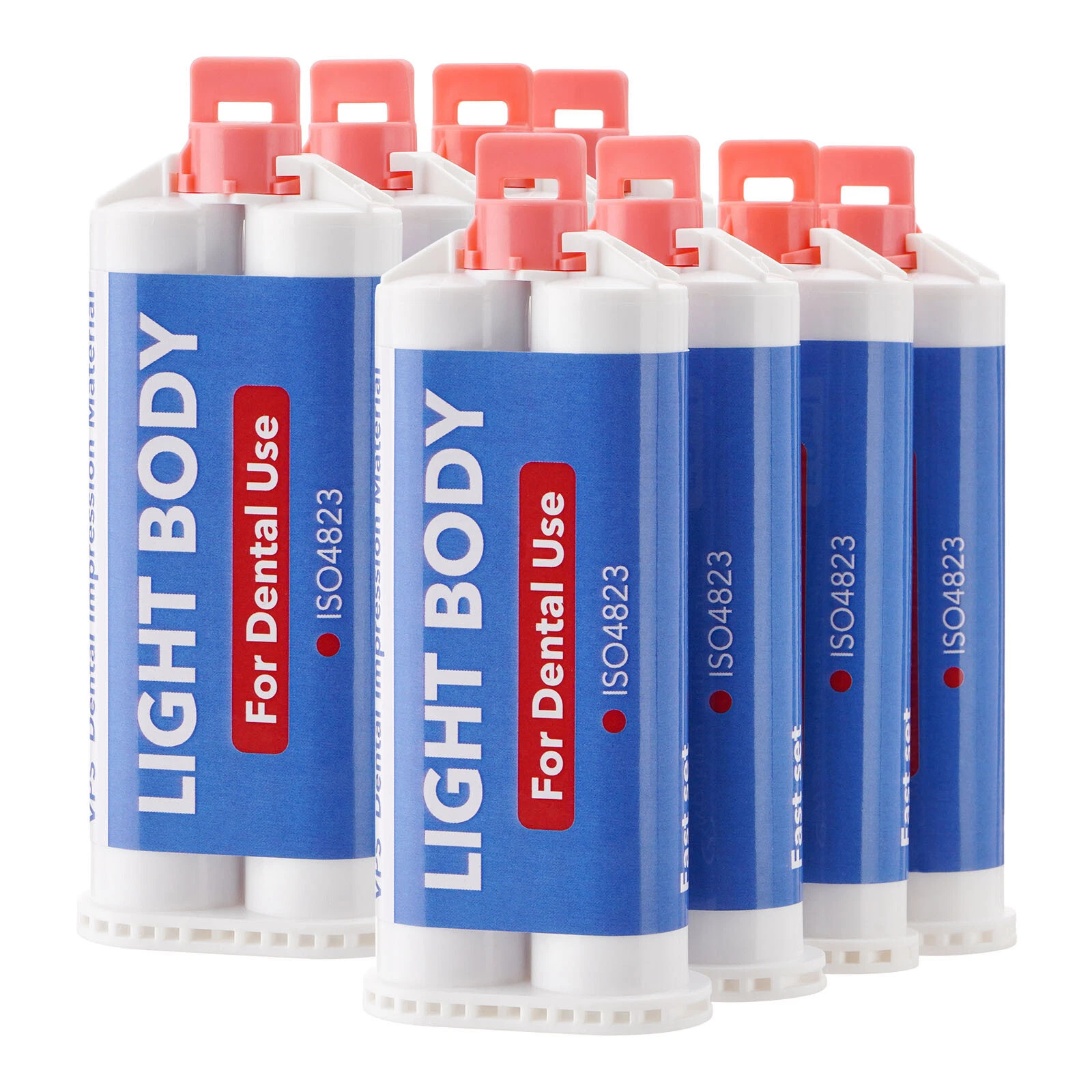 8 X 50ML Dental Impression Material VPS Bite Registration Material Unflavor Fast