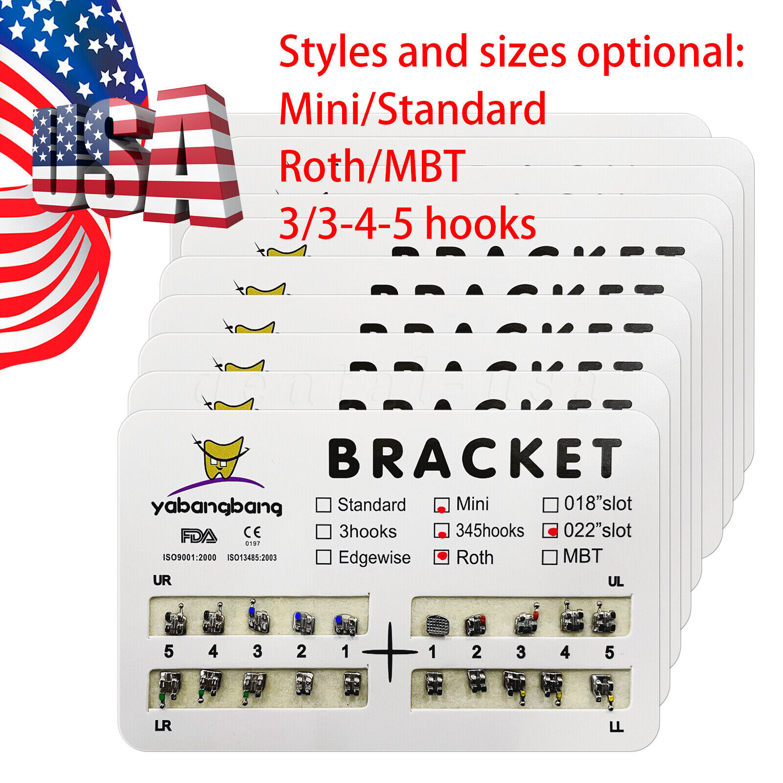 Dental Orthodontics Brackets Braces /Supper Elastic Niti Round Arch Wires OR