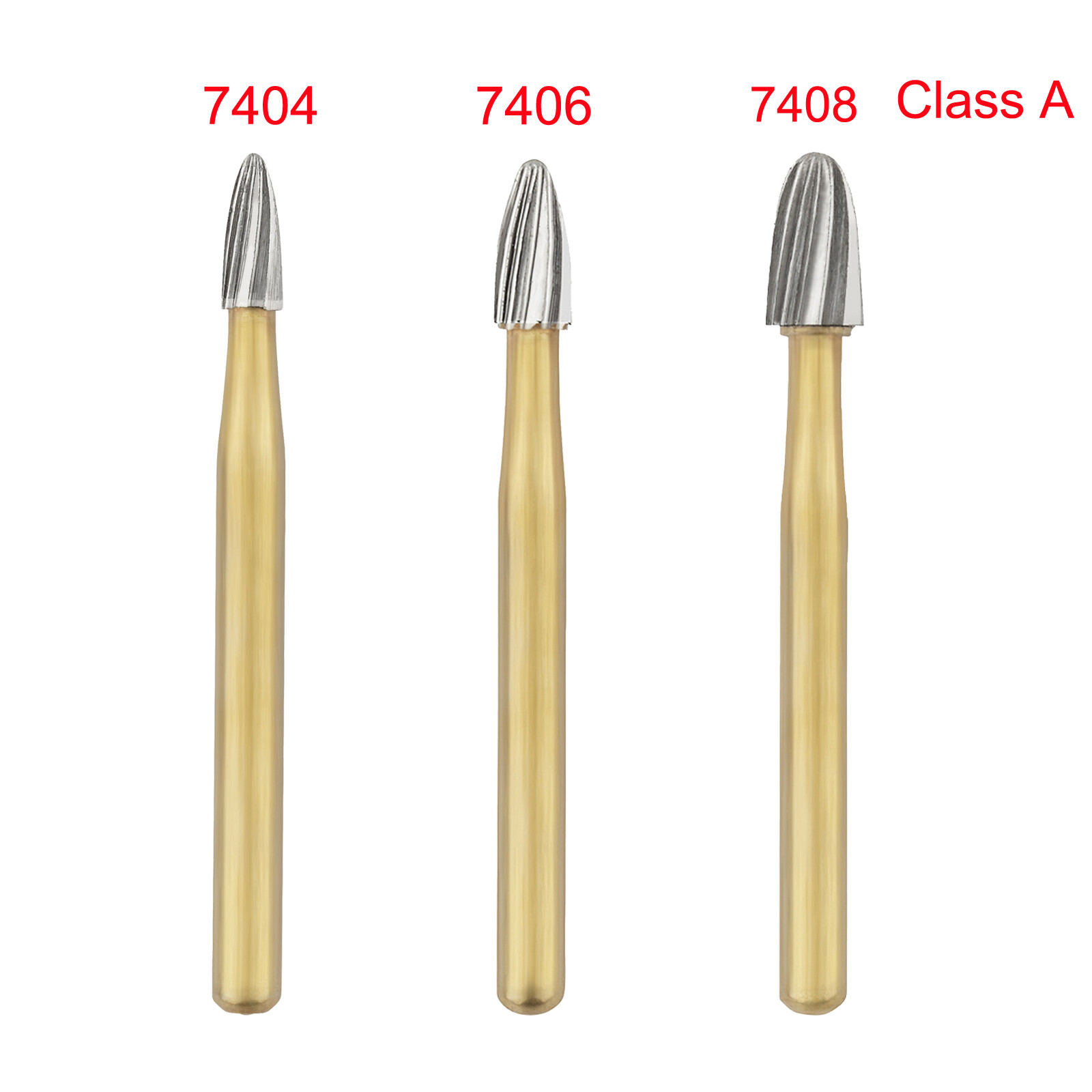 Dental Tungsten Carbide Bur Trimming and Finishing Egg Football FG7404/7406/7408