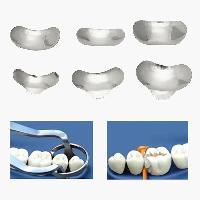 Dental Sectional Contoured Matrices Refill Matrix Metal Bands Large Medium Small