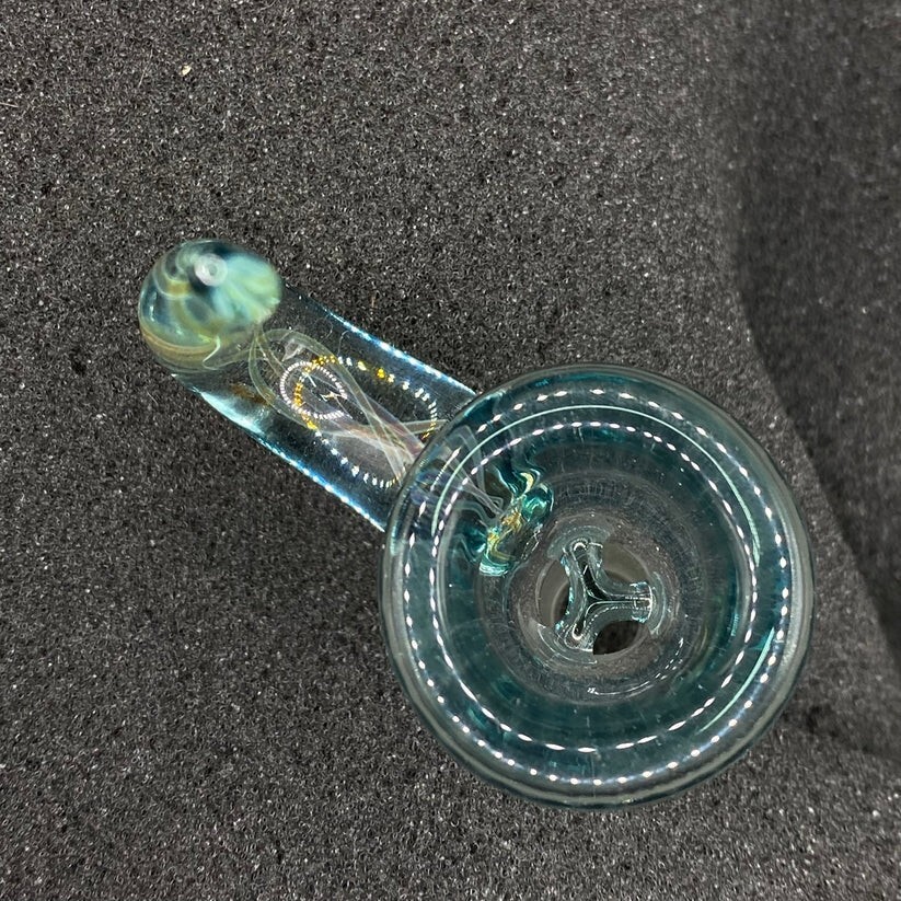 14mm 3-Hole Glass Slide Bowl with Horn Handle