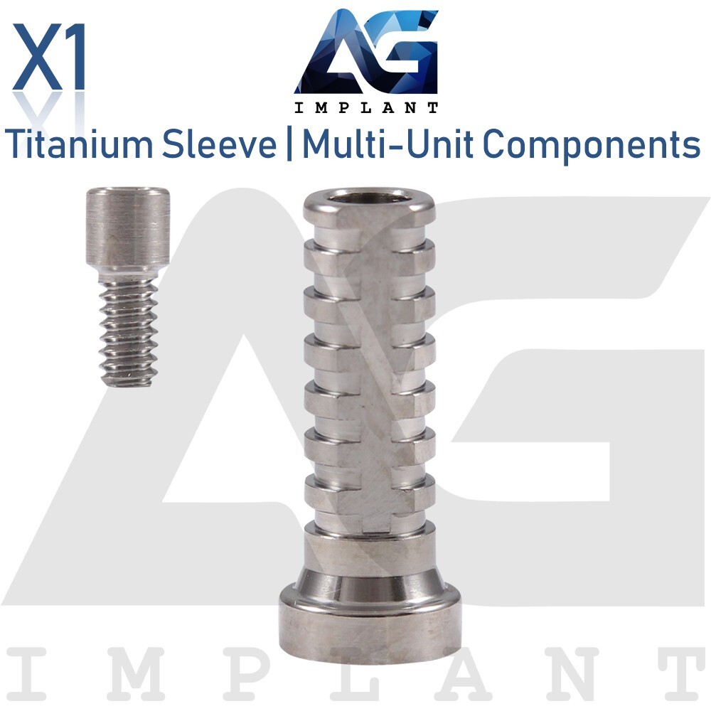 Titanium Sleeve Multi Unit Prosthetic 1.6 Int Hexagon & Conical Connection