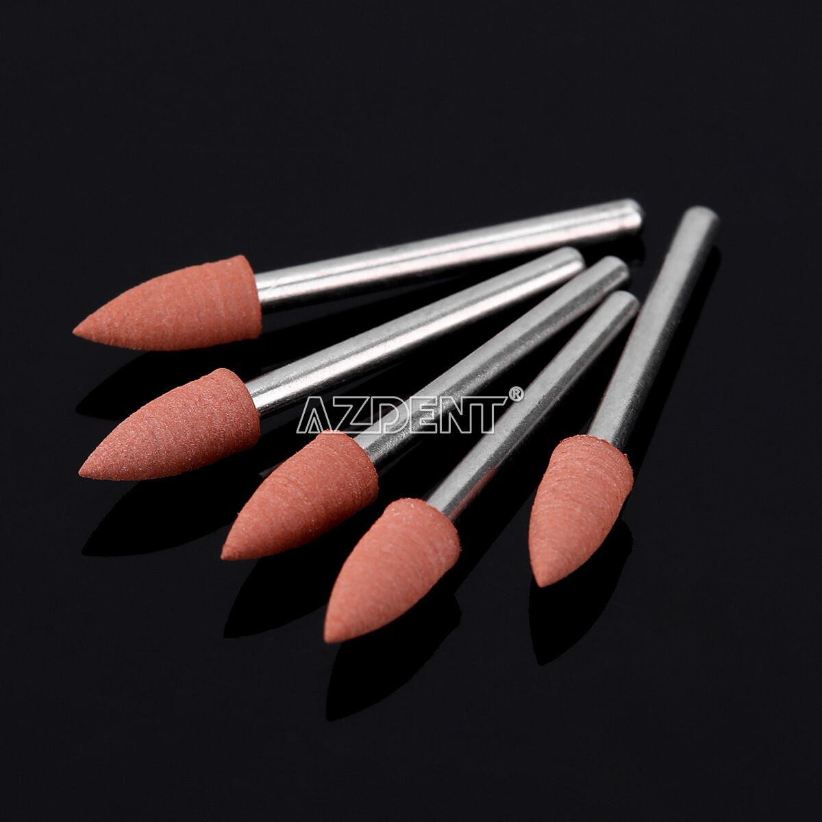 12pcs AZDENT Dental Brownie Polisher Friction Grip 0413 FG Mini Points FG 1.6mm