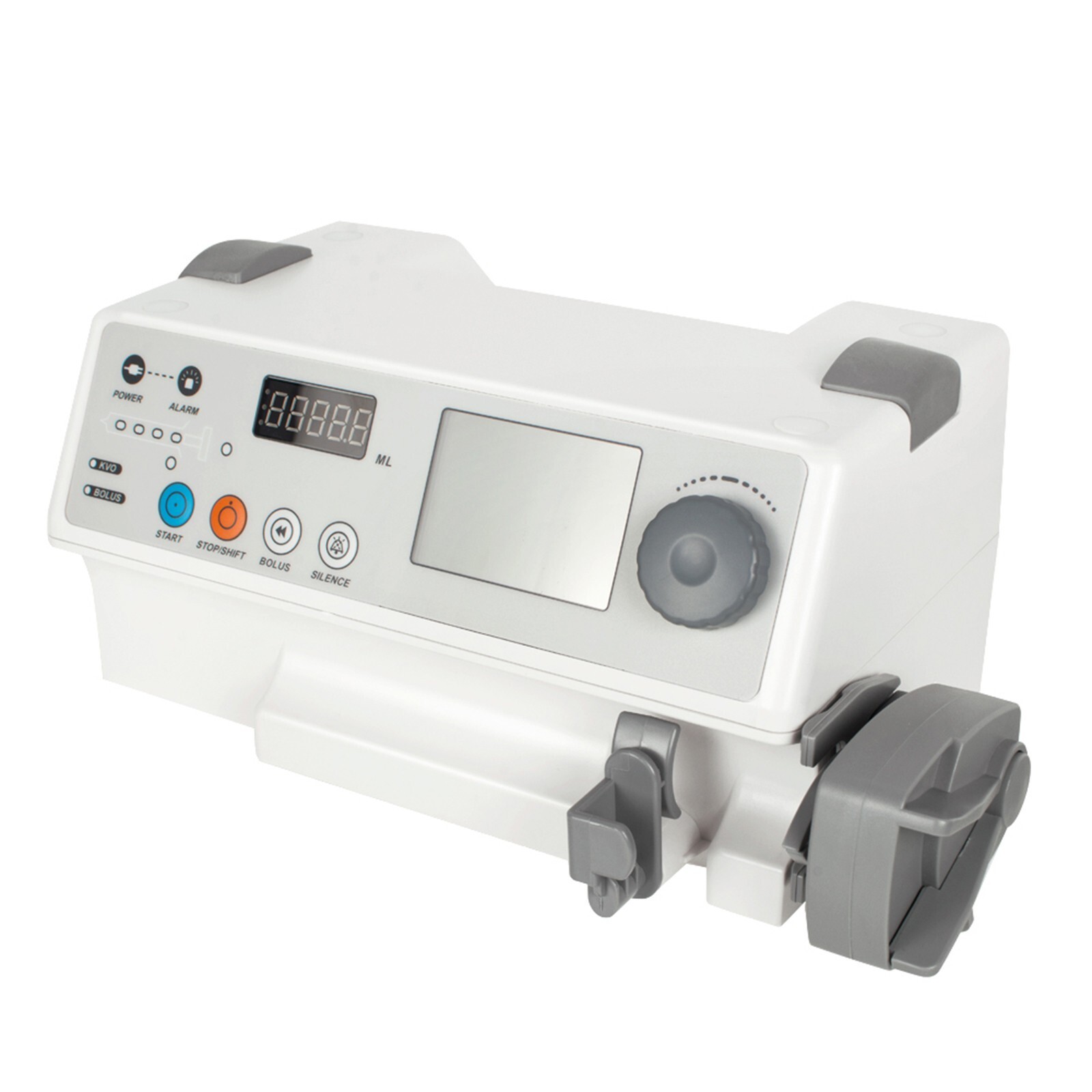 LCD Injection Infusion Syringe Pump with Audible Visual Alam KVO For Human Use