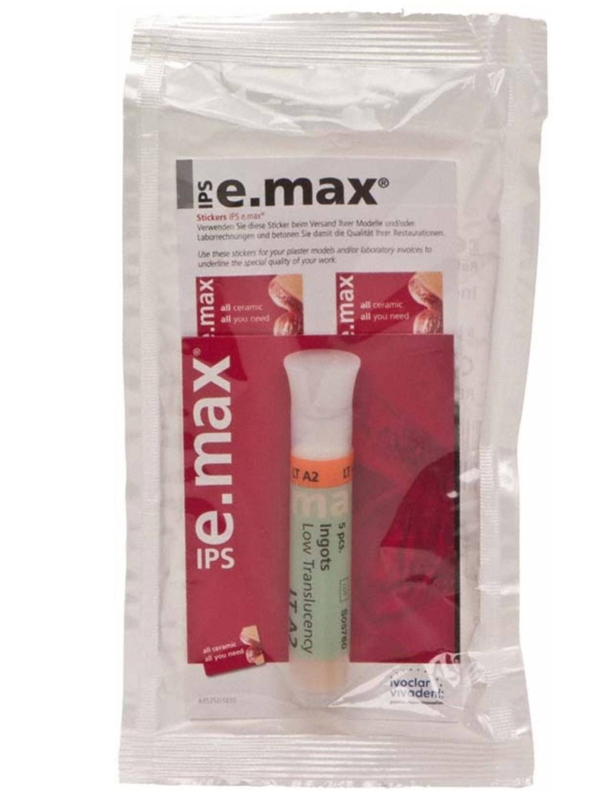 Ivoclar IPS Emax Press 5 Ingots LT-A2 e-max 605274