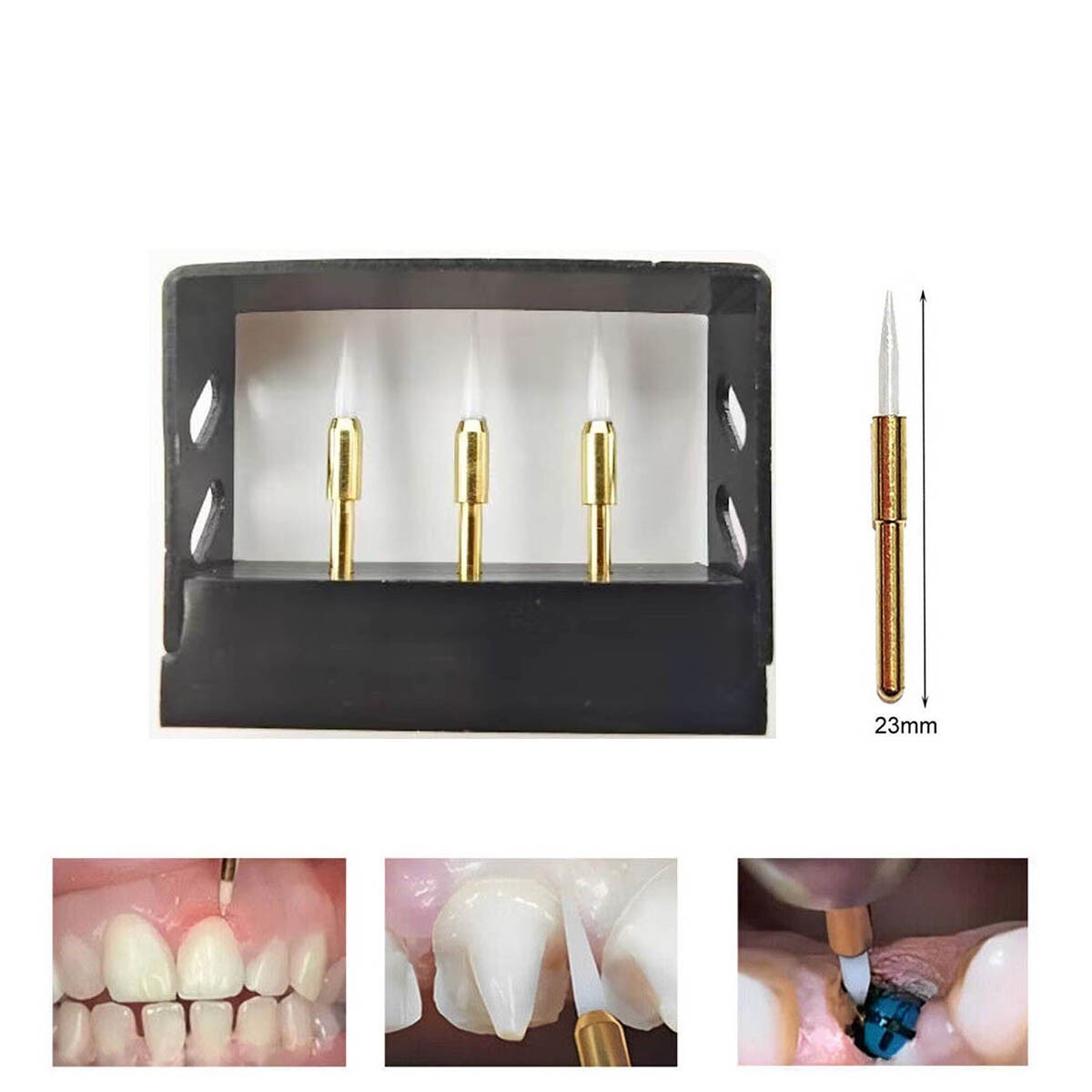 Dental Surgical Soft Tissue Trimmer Ceramic Bur 21/23mm Gingival Gingivectomy