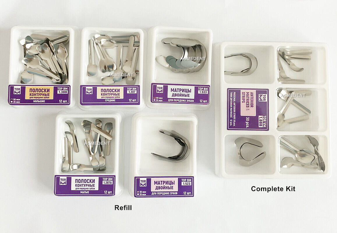 Dental Proximal Anterior Strips Twin Matrices Matrix Strip TOP BM Complete Refil